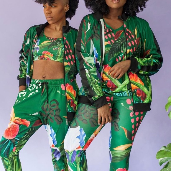 Green floral joggers - Picture 5 of 5